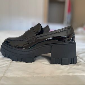 ASOS chunky mid heel loafers